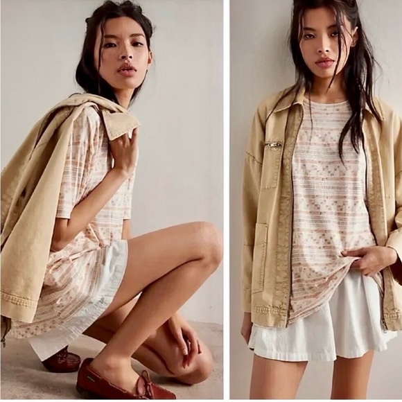 We The Free Jackets & Blazers - NWT We the Free Printed Nina Tee